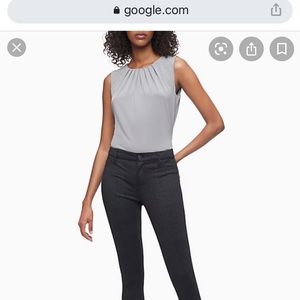 NWT Calvin Klein Pleat Neck Blouse